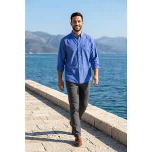 Walt Disney World Mickey Mouse Oxford Button Down Shirt Men's XL